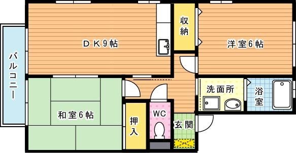 シティベール上上津役 間取り