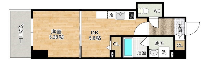 レニター小倉サンライズビュー 間取り図