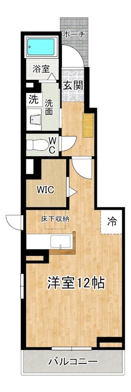 フレッシュリーＢ棟 108号室 間取り