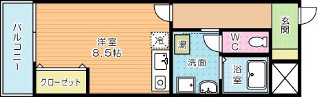 プランドールMK小倉 503号室 間取り