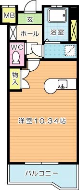 サンラビール小倉 508号室 間取り