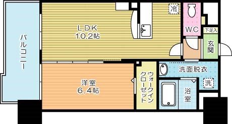 グランヒルズ三萩野 602号室 間取り