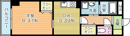 クルーズ・グラン・セレスト 502号室 間取り