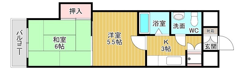 プレジールＫ 間取り図