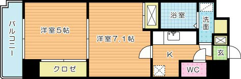 アヴィニール№5 202号室 間取り