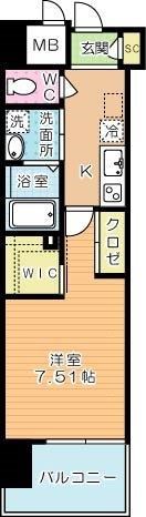 ウイングス西小倉 1103号室 間取り