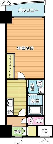 ロイヤルノースナイン 405号室 間取り
