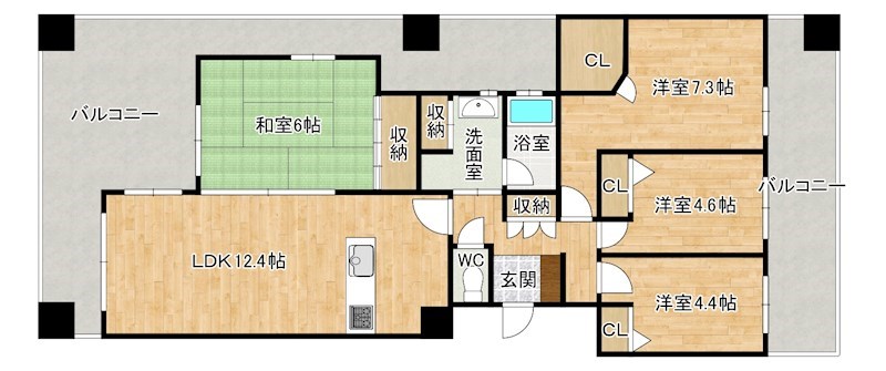 以和貴マンション金田 間取り図