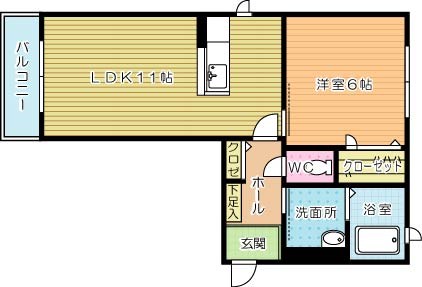 クラヴィエＹ 105号室 間取り