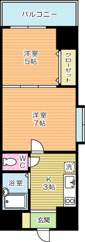 ギャラン南小倉 1010号室 間取り
