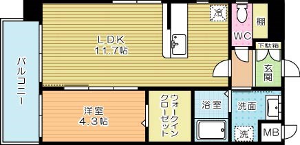 ｍａｌｖａｒｏｓａ(マルヴァローザ) 601号室 間取り