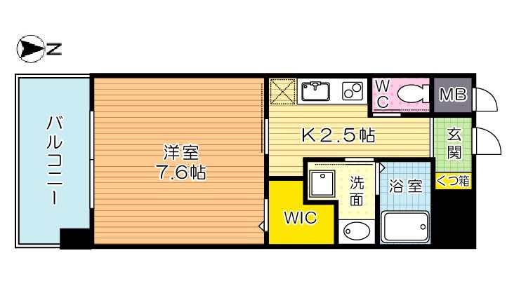 キャトルセゾン中井 803号室 間取り