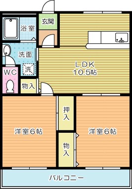 ユーハイム広徳 間取り図