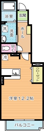 フィーノヴィラⅡ 102号室 間取り