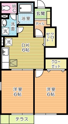 ソレアード中曽根Ｂ 103号室 間取り