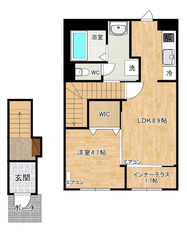 ターナリー熊谷 202号室 間取り