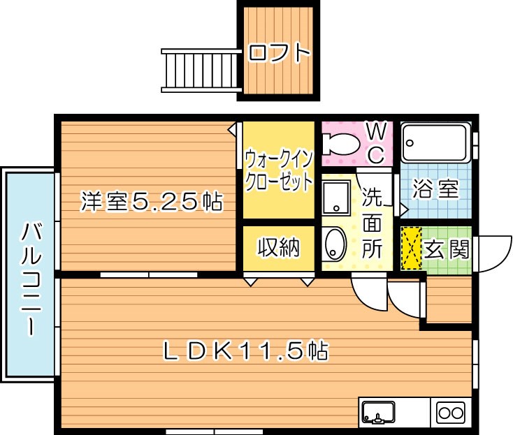 ヴァンソレーユ B棟 間取り図