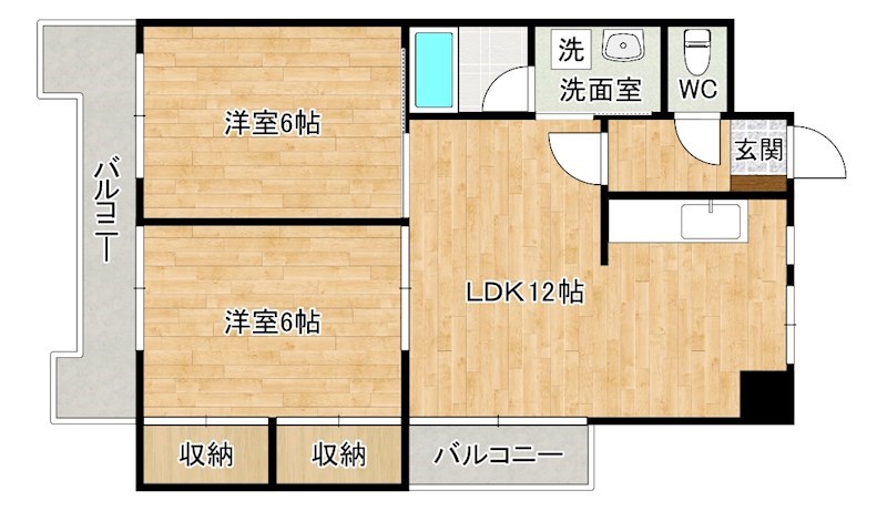 アルシュ北方 1104号室 間取り