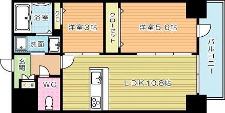 THE KYO ーザ・京ー  305号室 間取り