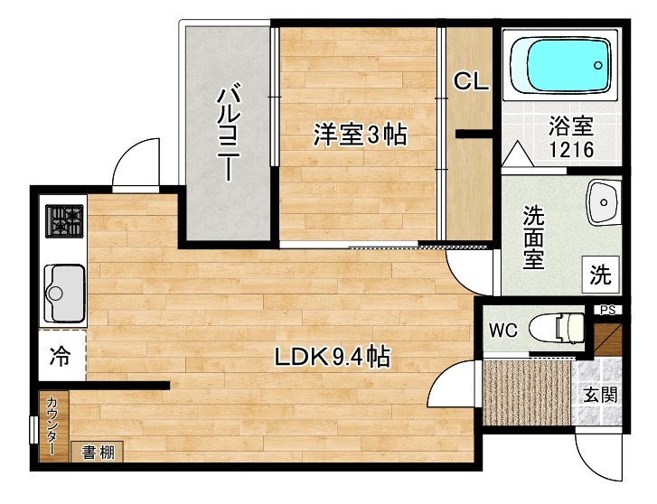 Storia北方(ストーリア北方) 302号室 間取り