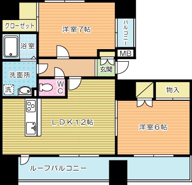 プレステージデル片野 間取り図