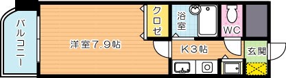 ライオンズマンション皇后崎公園 503号室 間取り