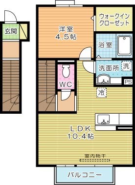 アッサンブレＳ 206号室 間取り
