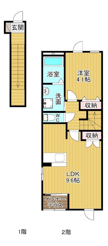 ラ・メゾンド浅生  202号室 間取り