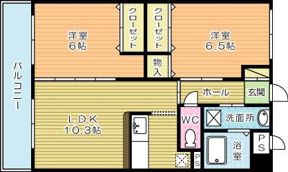 エヴァーグリーンＮ 214号室 間取り