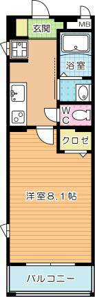 A&E Glanz(エーアンドイーグランツ) 301号室 間取り