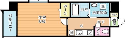 ザ・レジデンス香春口三萩野駅前 608号室 間取り