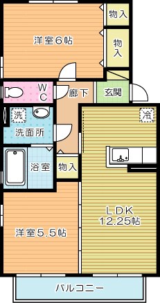 リビングタウン中曽根　Ａ棟 間取り図