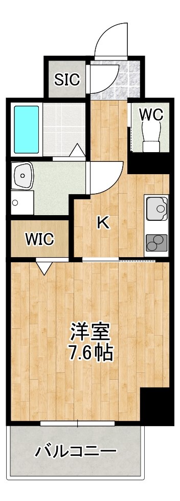 the STAGE 中原（ザ・ステージ中原） 703号室 間取り