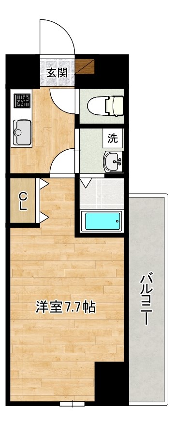 ＭＤＩグランコルディール室町 206号室 間取り