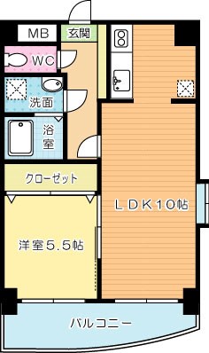 ボヌール小倉 間取り図