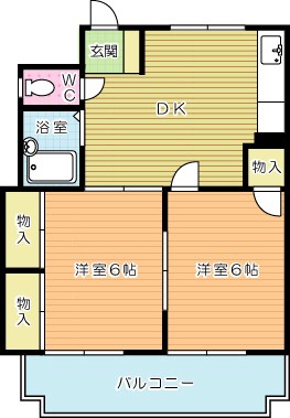 シャトレ熊本 502号室 間取り