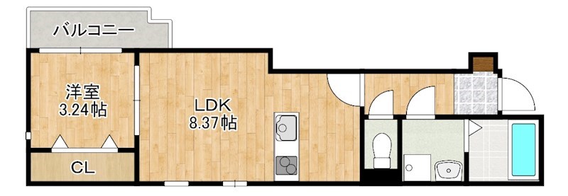 道紀苑（ドウキエン） 302号室 間取り