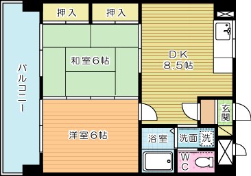 シティハイツ三郎丸 間取り図