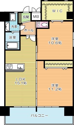 コンプレート古船場 間取り図