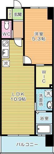 ADVANCE128（アドバンス128） 605号室 間取り