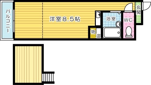 ヤングハイツドルチェ 502号室 間取り