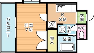 シャトー森Ⅴ 間取り図