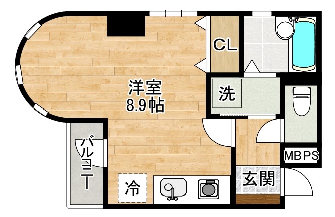 アグリード下曽根Ⅱ 301号室 間取り