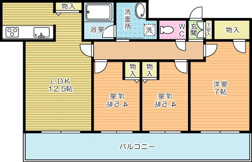 小倉D.C.TOWER(分譲賃貸) 間取り図