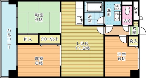 ソフィア  402号室 間取り