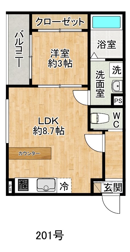 fika戸畑（フィーカ戸畑） 間取り図