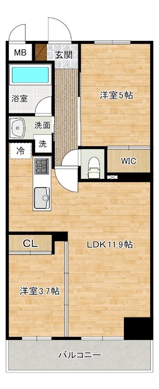 コンダクトレジデンスSHIMOJONO 間取り図