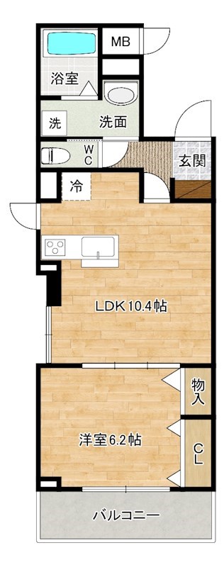 Ｈｉｌｌ　Ｓｉｄｅ（ヒルサイド） 202号室 間取り