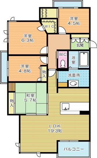 クオレール真鶴 間取り図