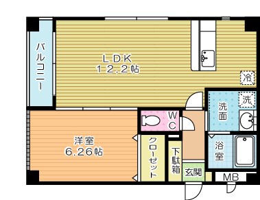 ピエモンテ 101号室 間取り